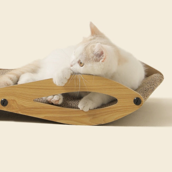 Cute cat toy cat scratching board, cat nest, wear-resistant, non-shedding corrugated paper