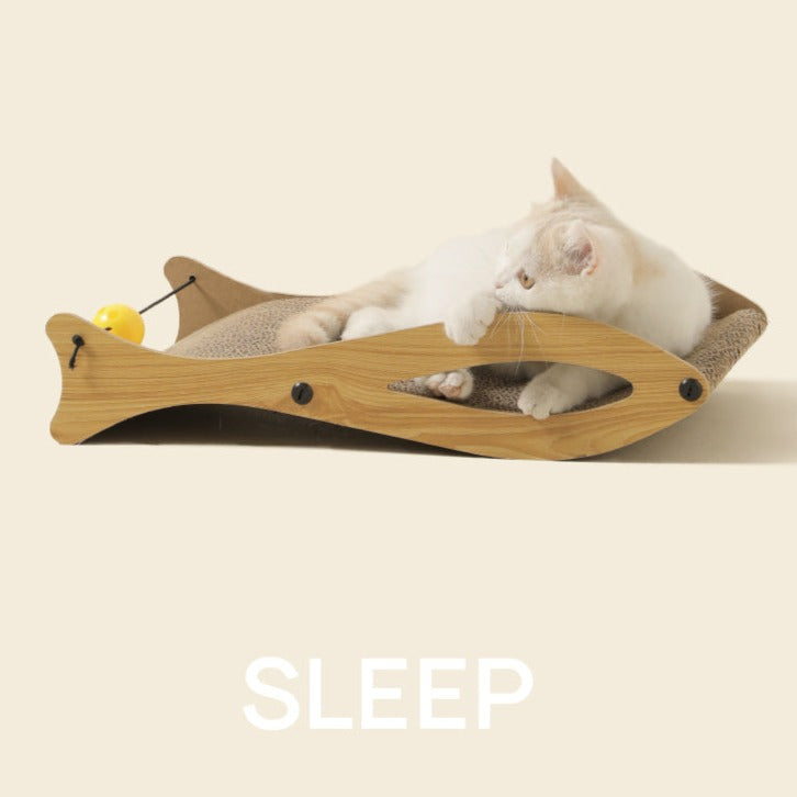 Cute cat toy cat scratching board, cat nest, wear-resistant, non-shedding corrugated paper