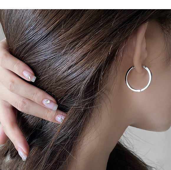 Hoop earrings, circle earrings, earrings, women's unique niche, high-end earrings, temperament, ladies' earrings, hoop earrings