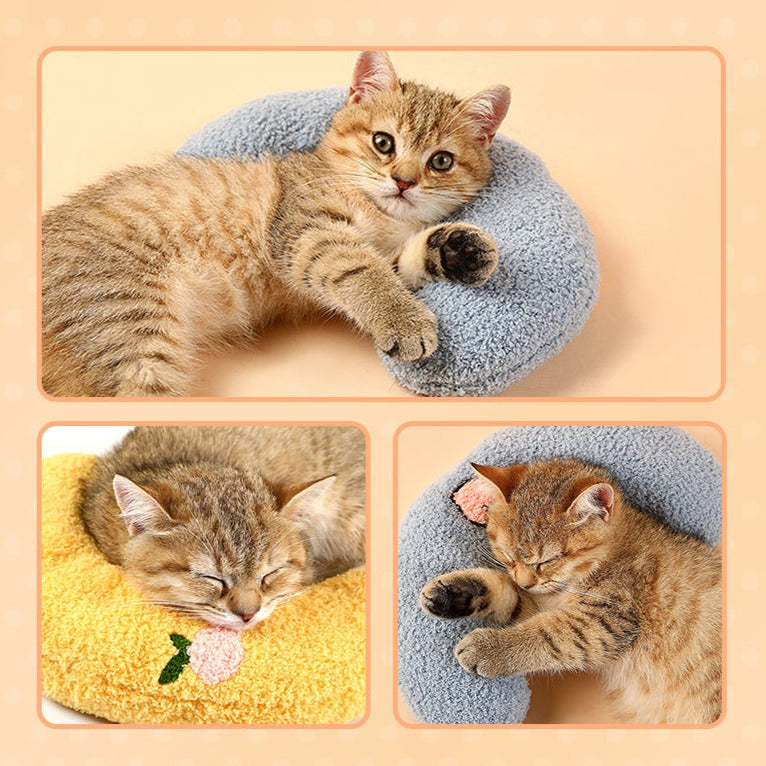 Small pillow for cats, U-shaped pillow for pets, dogs and cats