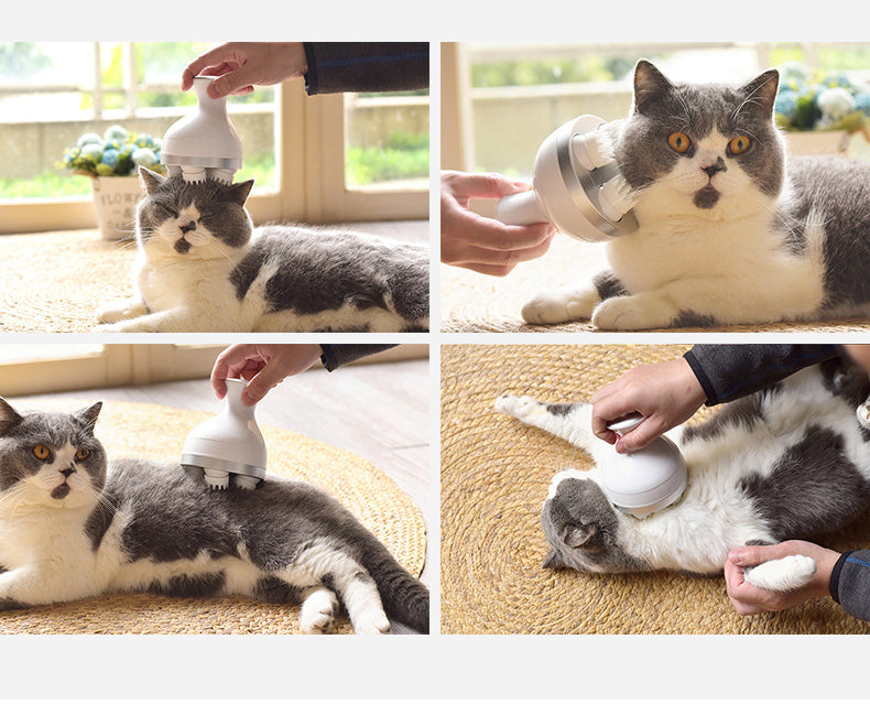 Pet massager,Gift for pet,Rechargeable electric scalp massager for pet cats