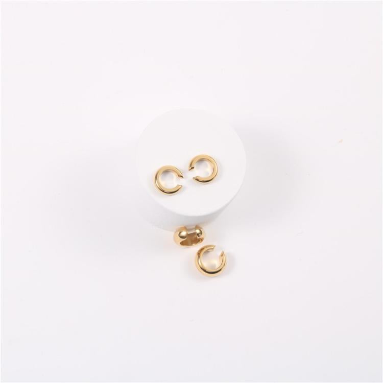 Simple geometric metal ear clip without pierced ear buckle titanium steel stacked