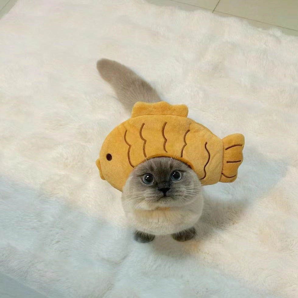 Cat headband Dog headband strawberry bear dog hat pet headdress lion