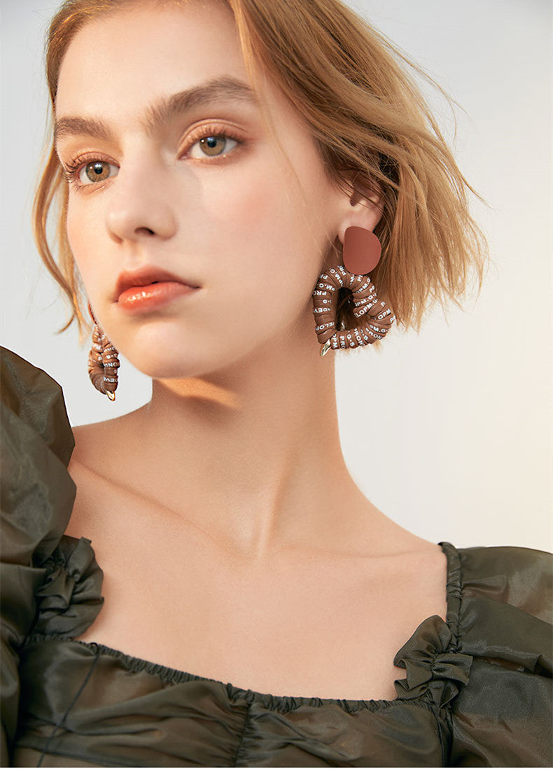 Modern Drop Dangle Heart Earrings Pearl Drop Earrings,gift for her