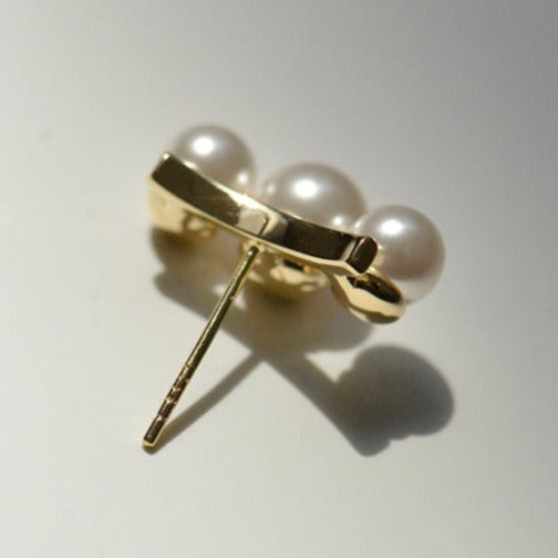 925 silver earrings 14k electroplating craft shell beads inlaid elegant temperament versatile earrings female earrings new
